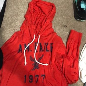 Orange American eagle jacket